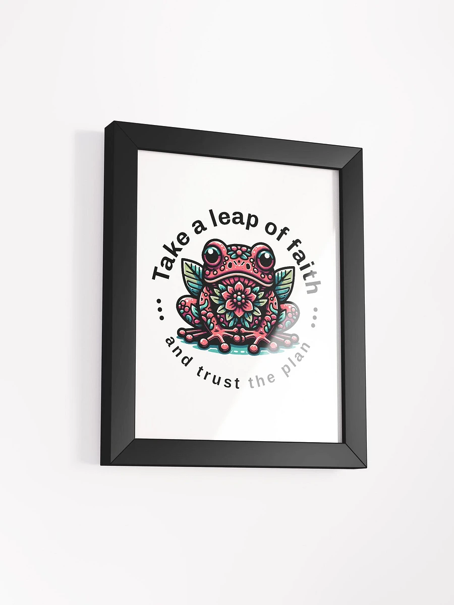 Hip Flowered Frog Wall Art with Inspirational Quote product image (11)