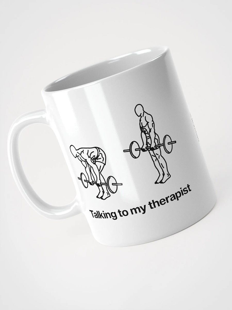 talking to my therapist (deadlift) mug - 100% ceramic product image (3)