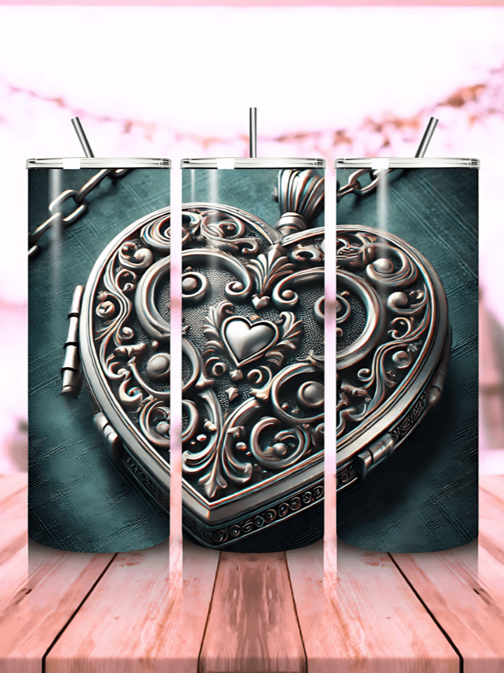 Valentine’s Day Romantic Heart Pattern Tumbler Wrap – 20oz Skinny Love Sublimation PNG – Instant Digital Download – 300 DPI product image (1)