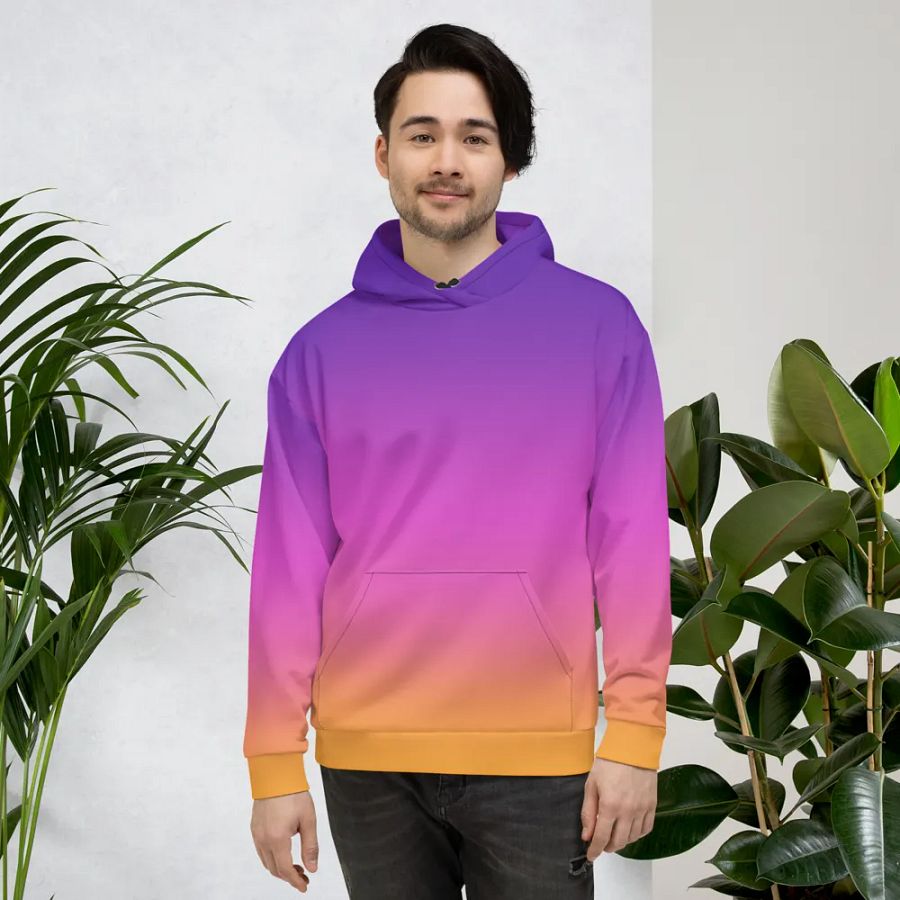Sunset Gradient Flag Wings Hoodie product image (6)