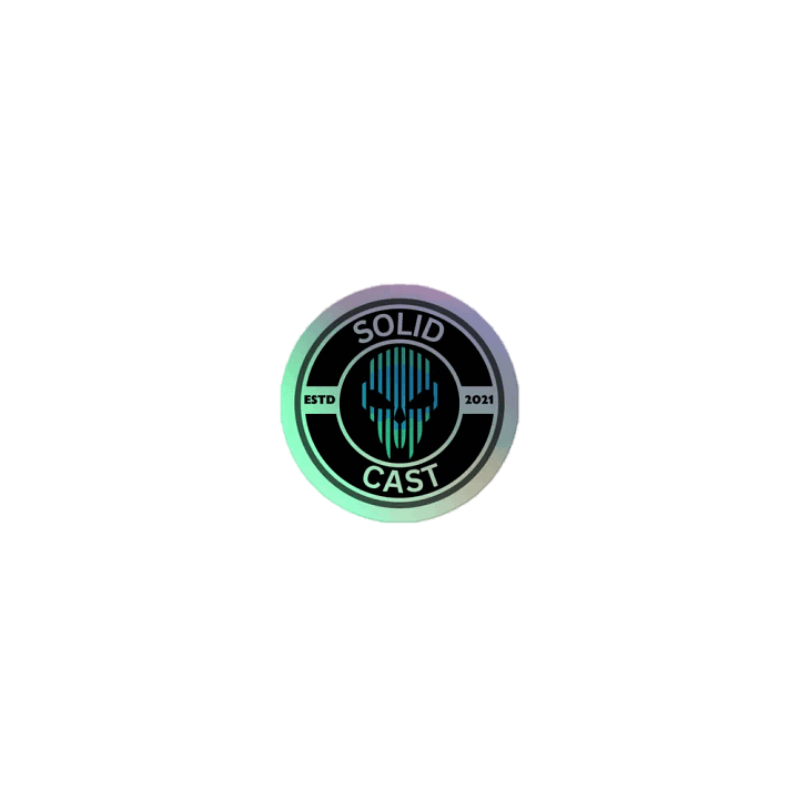 SolidCast Holographic Sticker Green/blue product image (1)