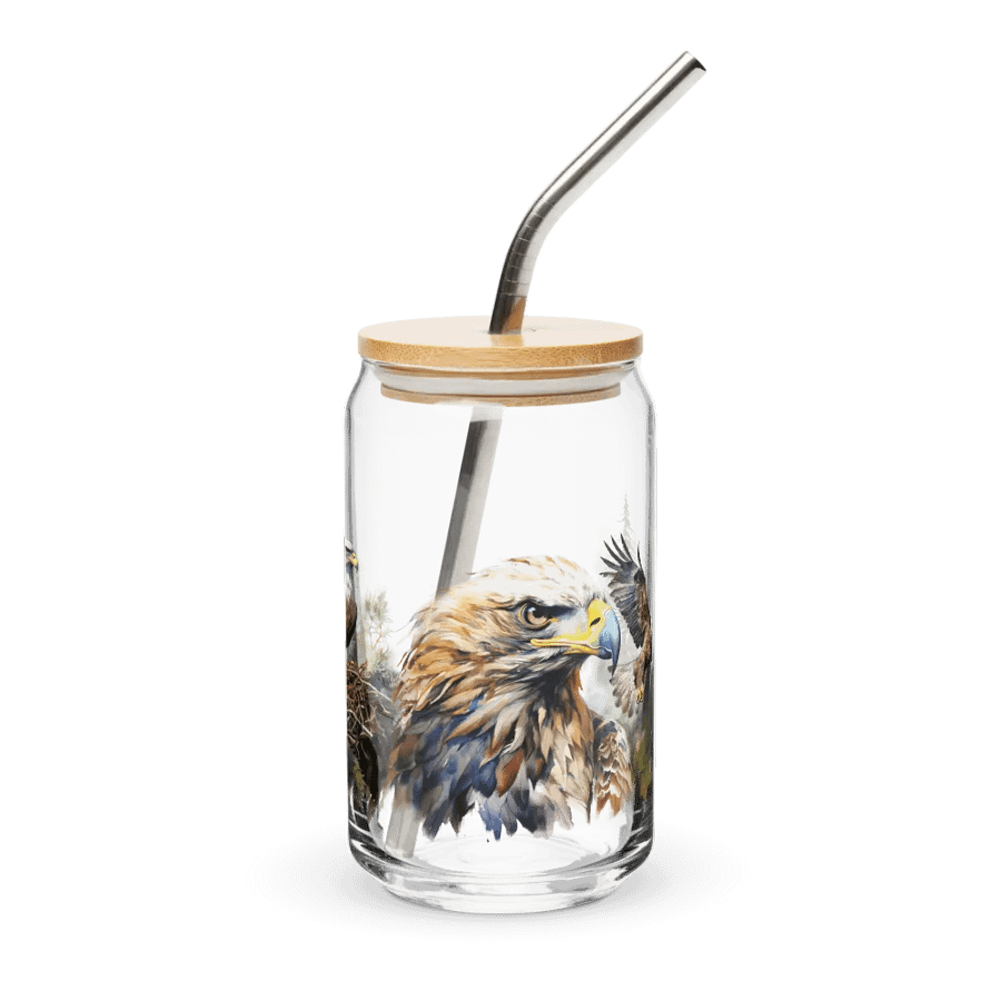 Eagles Flight Glass Can Sipper product image (1)