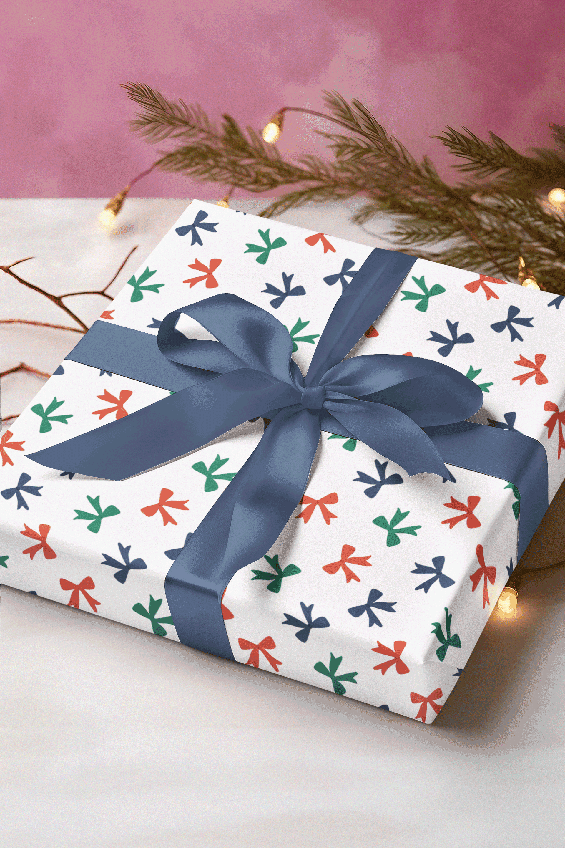 Christmas Bows Wrapping Paper product image (1)