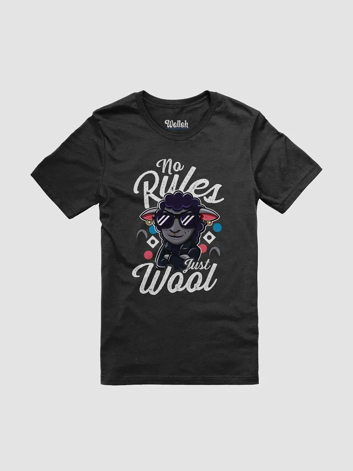No Rules, Just Wool - Cool Black Sheep Cartoon Shirt product image (1)