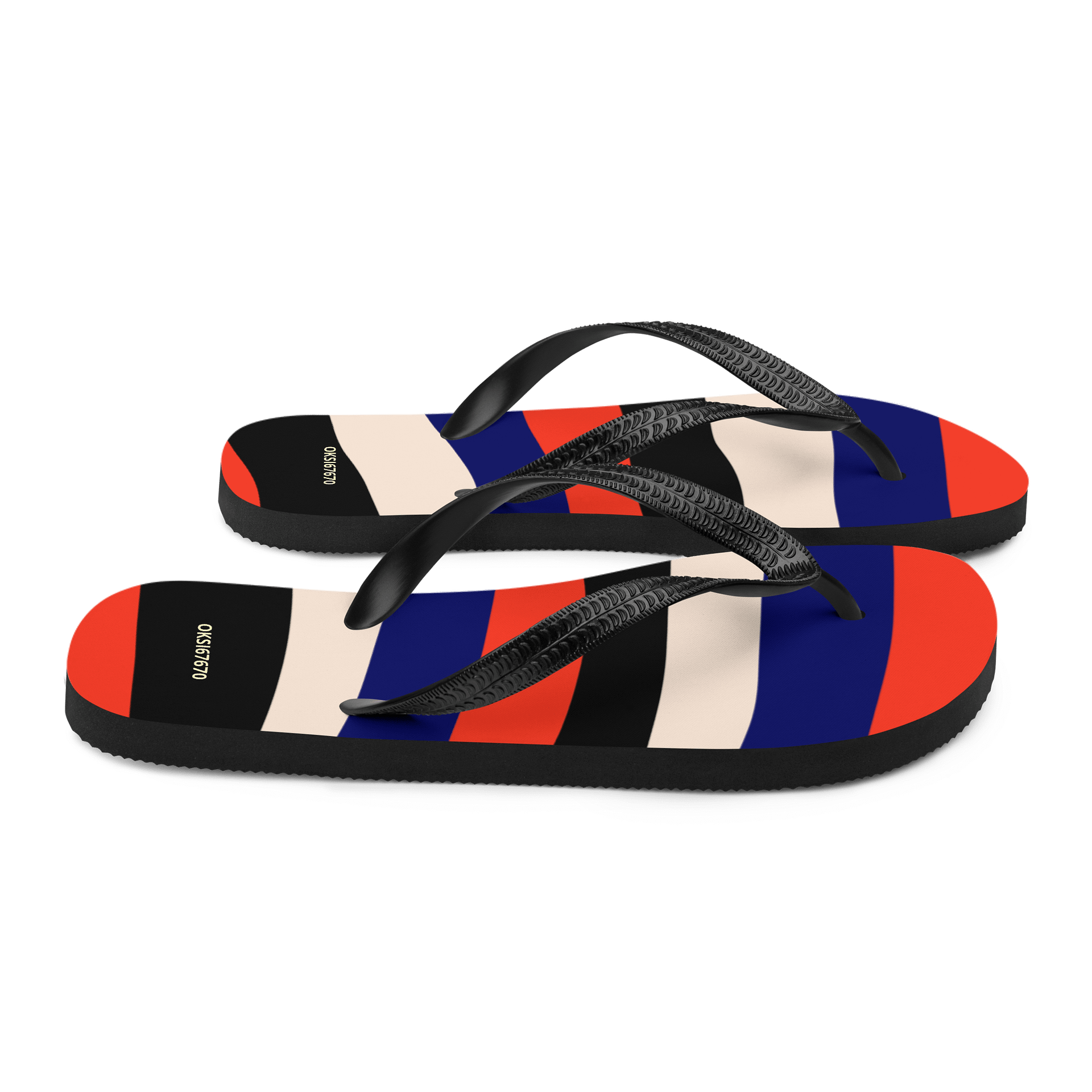 Wavy Stripes Custom Flip-Flops product image (6)