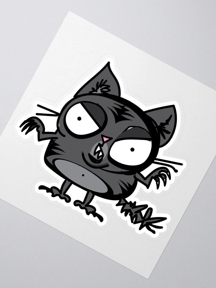 Black Cat Energy Sticker product image (2)