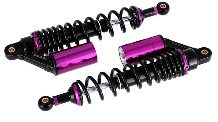 NM Set: Tuning-Federbeine 360mm, mit externen Ausgleichsbehälter, Schwarz/Violett product image (1)