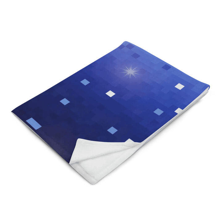 Blue Square Confetti Throw Blanket product image (14)