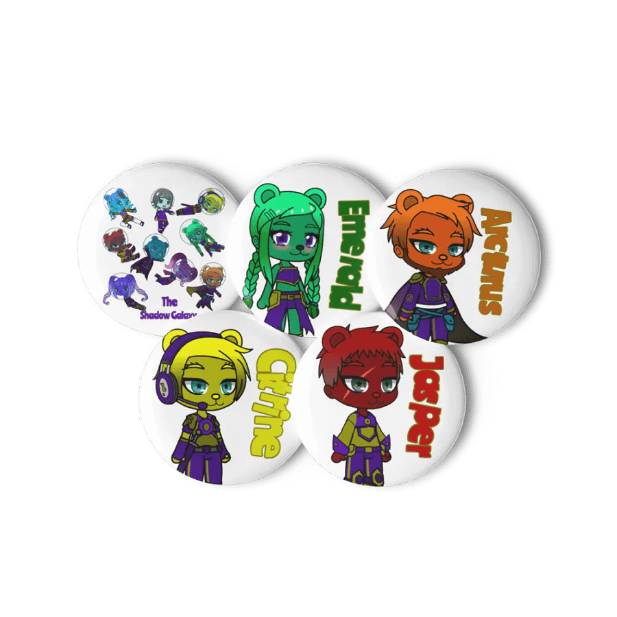 Shadow Bears #1 (The Shadow Galaxy) Set of Pin Buttons product image (6)