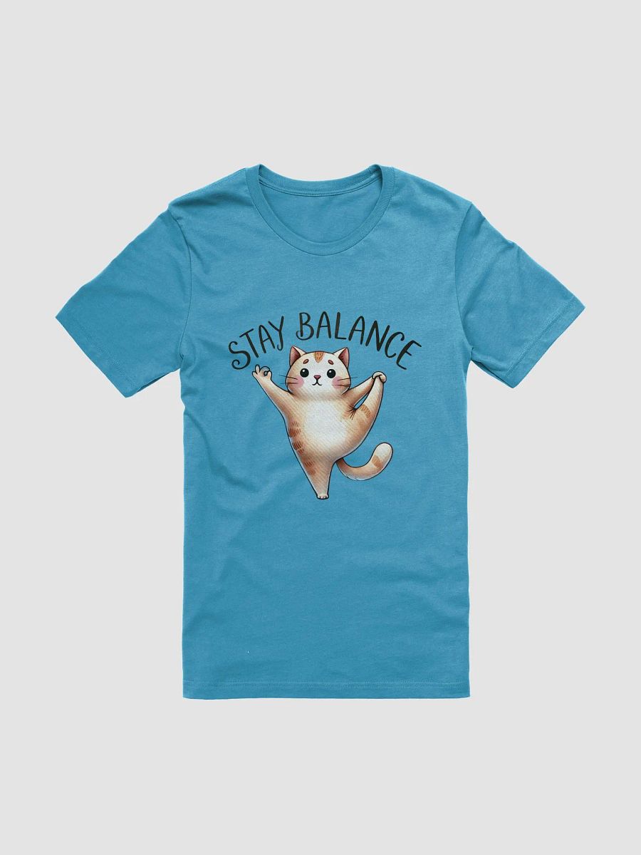 Stay Balanced Cat T-Shirt - Adorable Yoga Design product image (1)