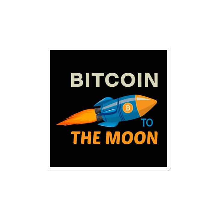 Bitcoin to the Moon Magnets product image (2)