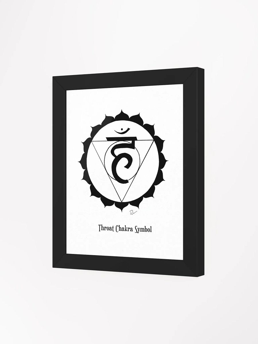Throat Chakra Symbol Framed Art product image (3)