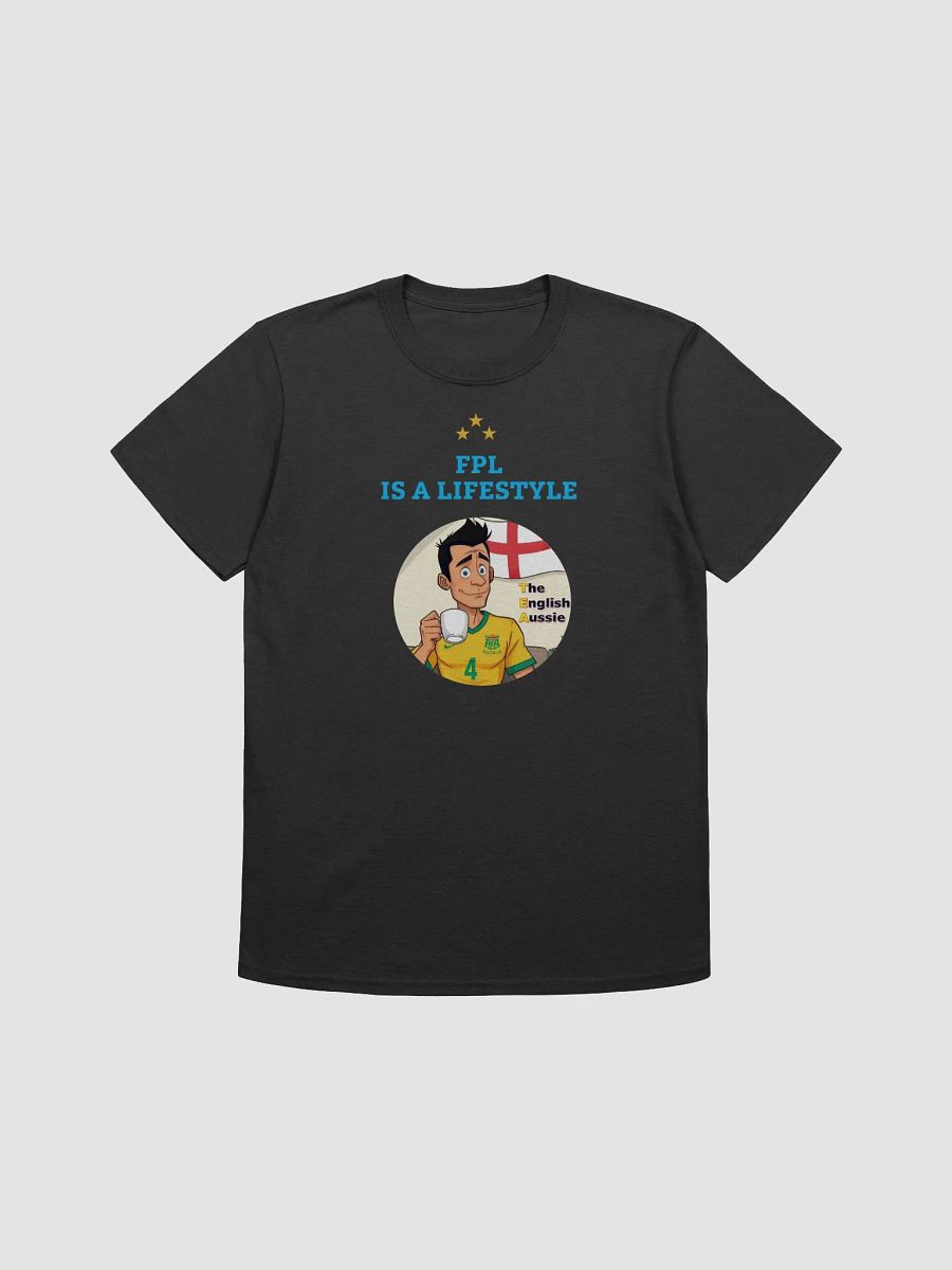 FPL is a Lifestyle - TEA T-Shirt (Black) w/Blue writing product image (1)