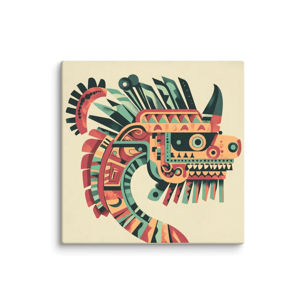 Quetzalcoatl Aztec Canvas Art product image (1)