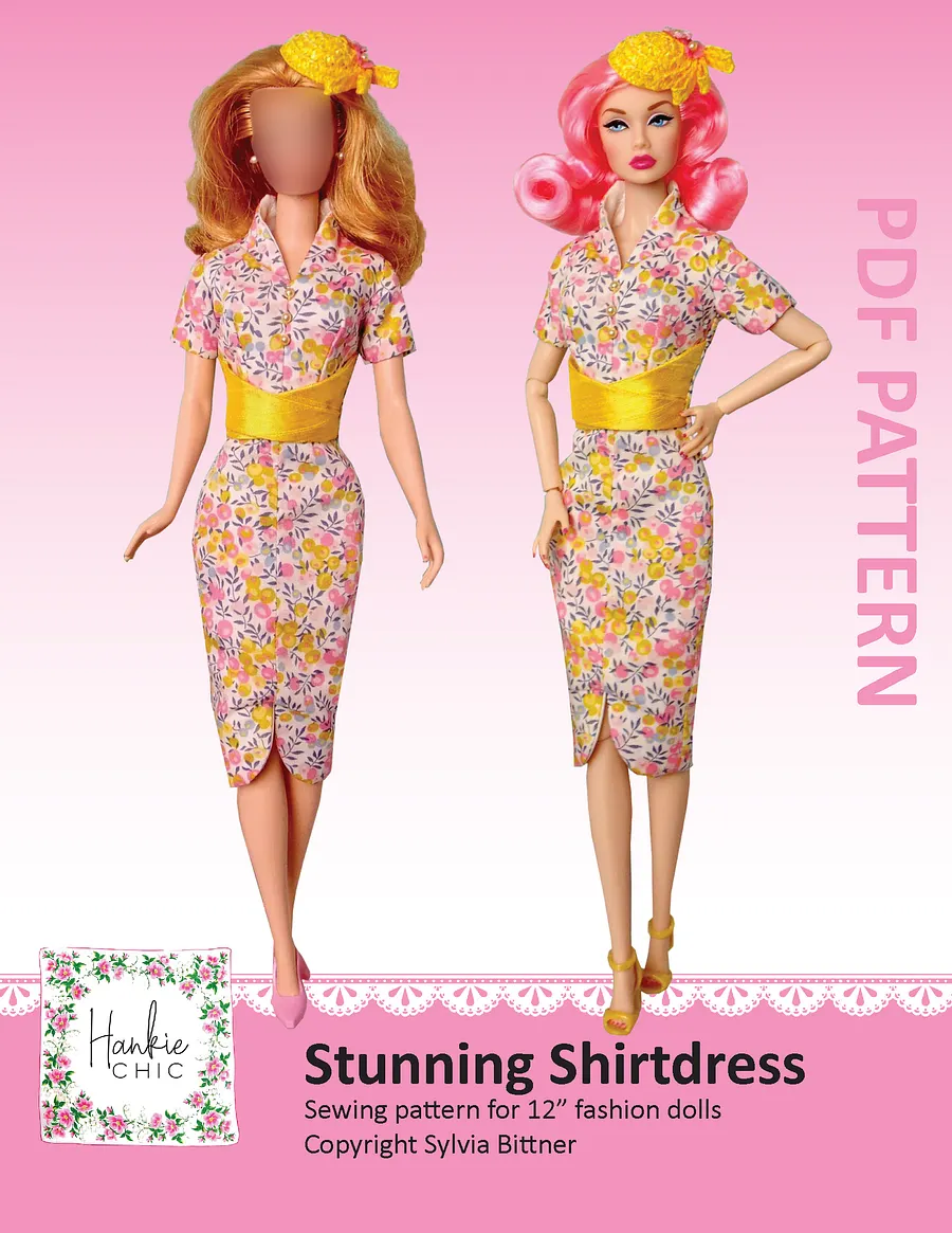 Stunning Shirtdress sewing pattern for 12