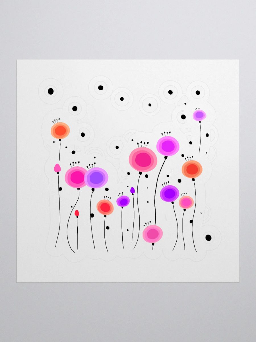 Floral Fusion Kiss Cut Stickers product image (1)