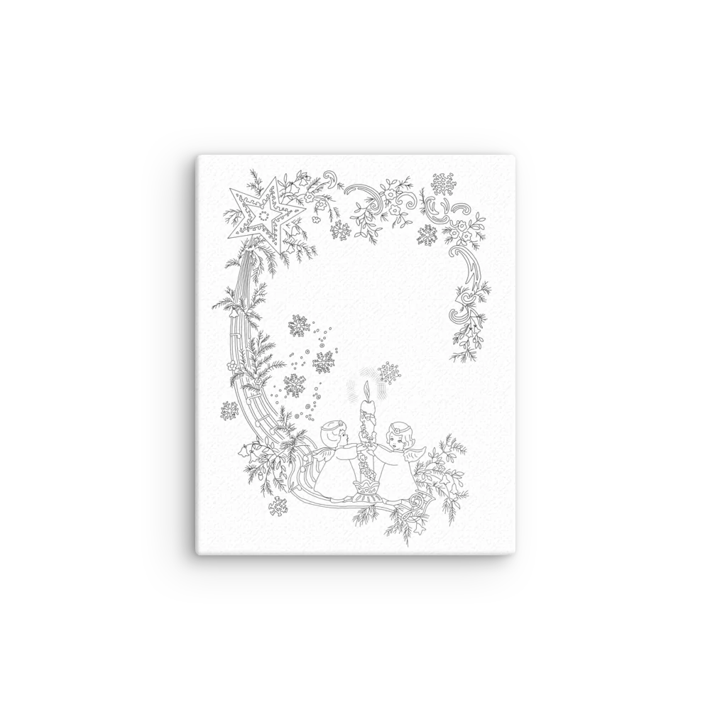 Color-Your-Own Christmas Angel on Canvas product image (2)