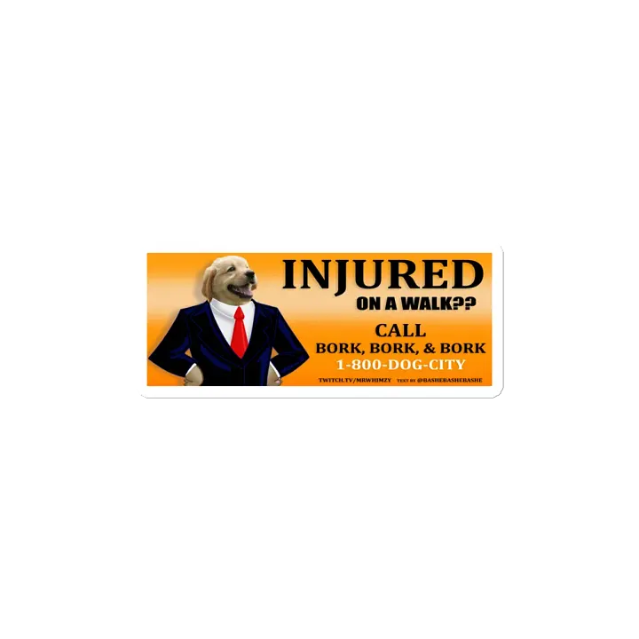 INJURED?? Dog lawyer Magnet! product image (2)