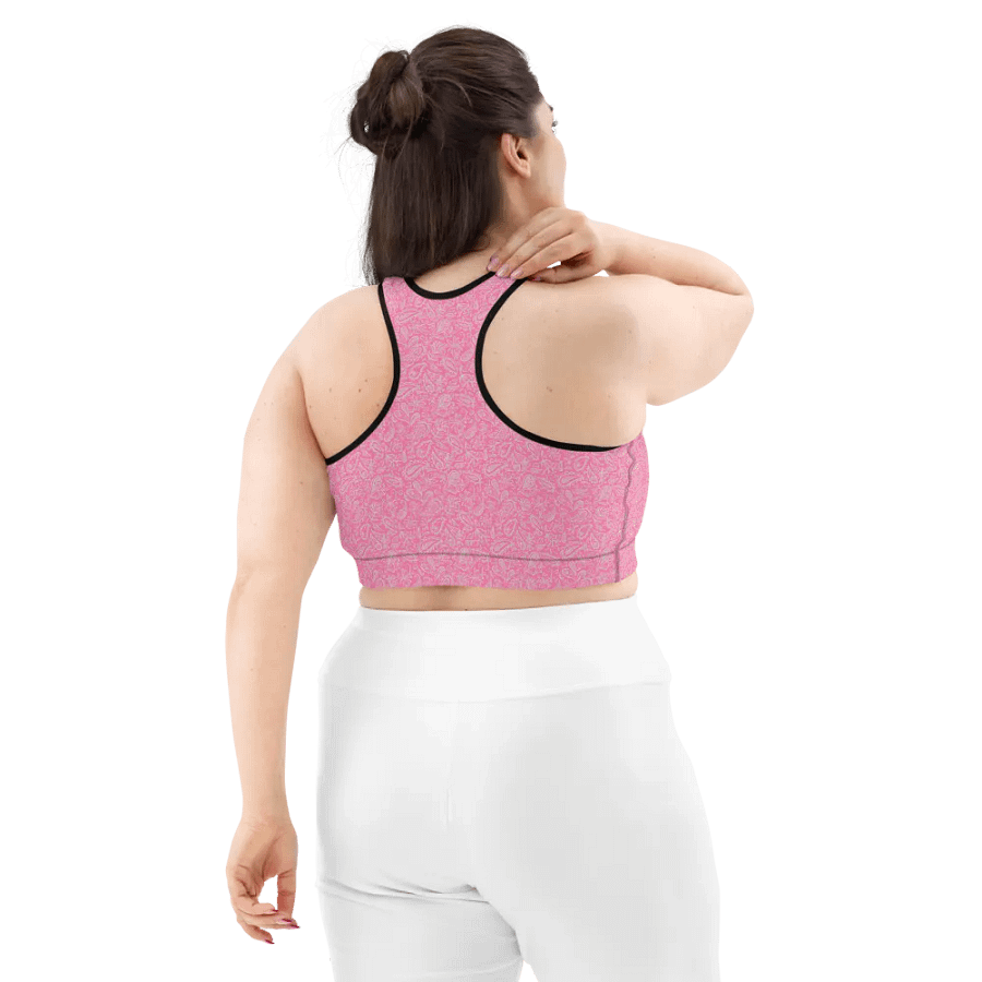 Pink All-Over Print Sports Bra product image (11)