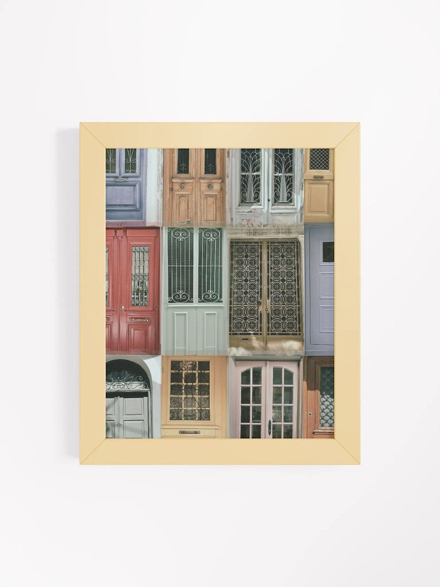 Greek Doors - Framed High-Quality Matte Poster product image (4)