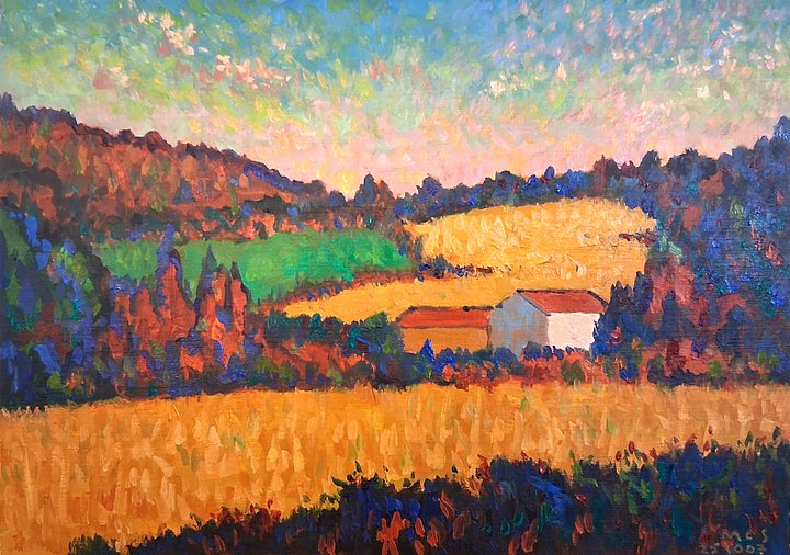 251007 Provencal Scene Study Original Artwork product image (1)