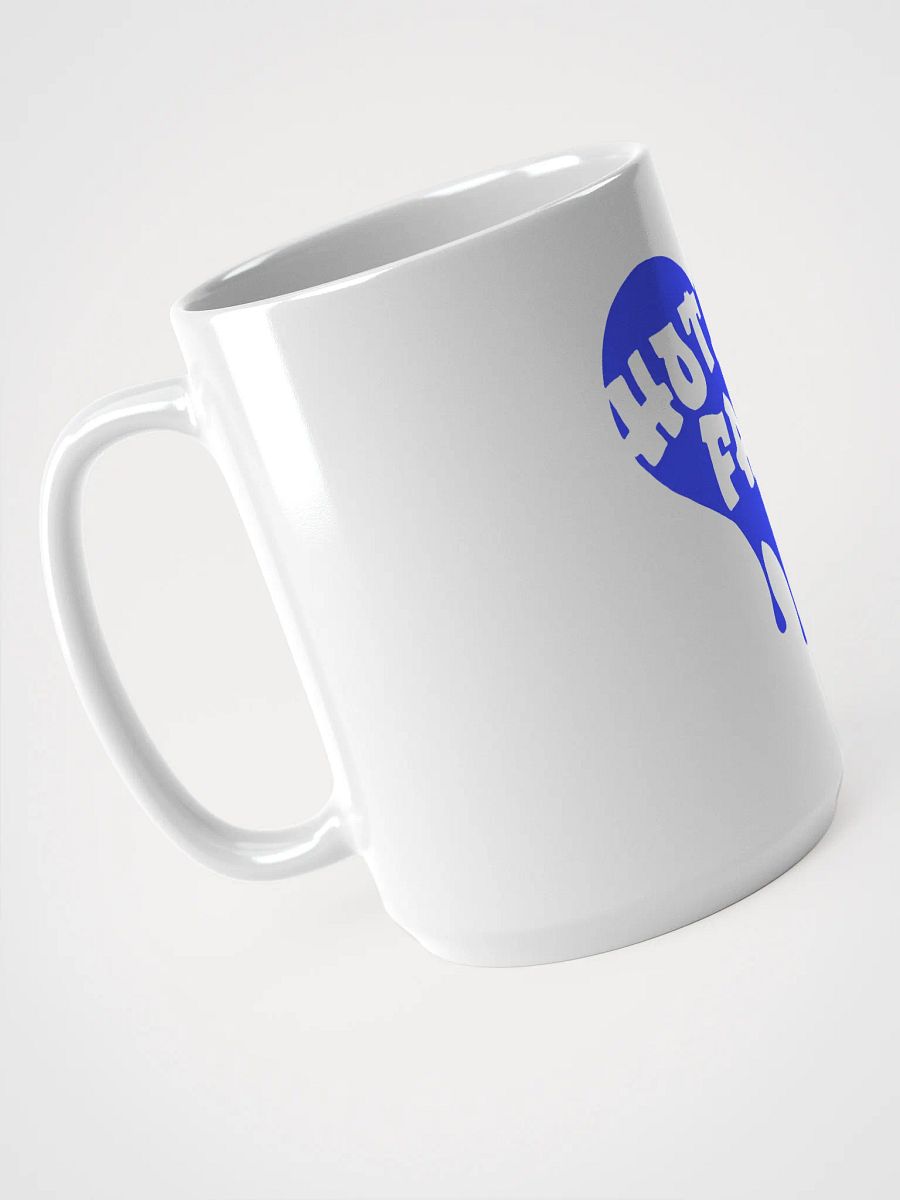 HOT BOX FAM TRANSPARENT ROYAL BLUE LOGO ON COFFEE MUG product image (3)