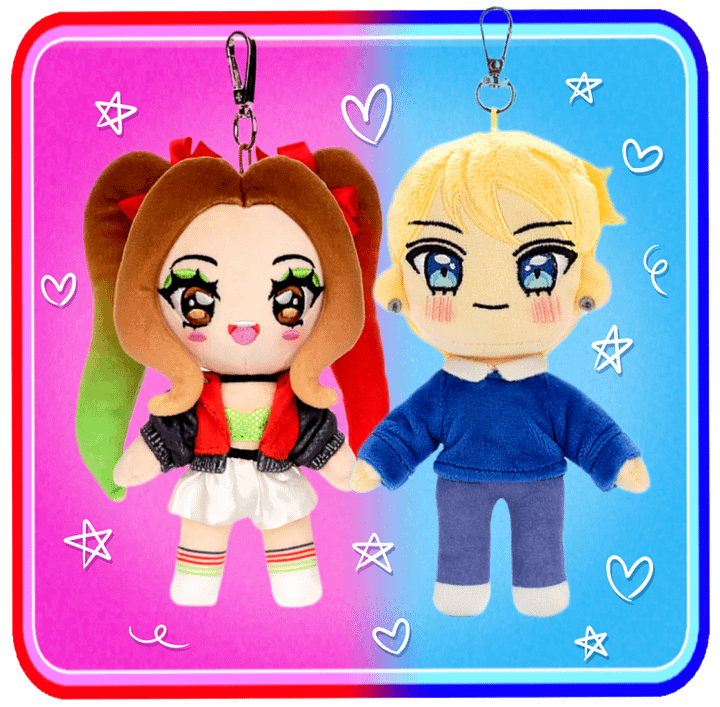 Preorder - iBella & Mason Plush Keychain Set product image (1)