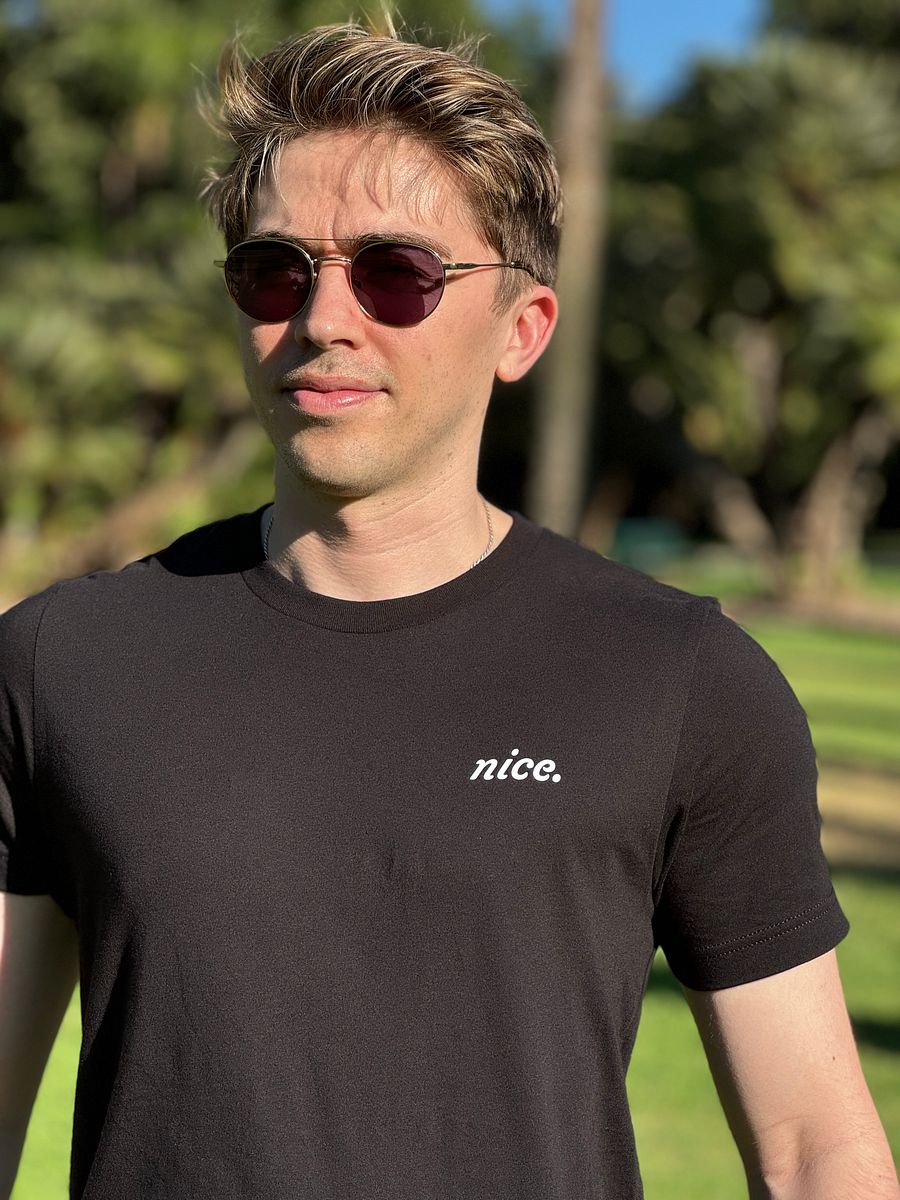 Nice. Classic Black Tee product image (5)