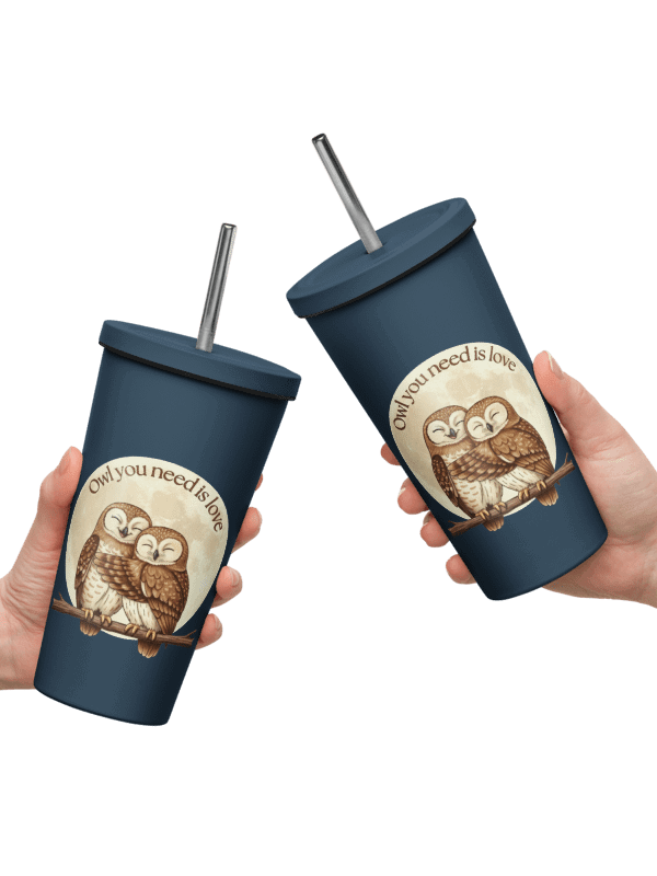 Owl Love Insulated Tumbler (full moon edition) product image (5)