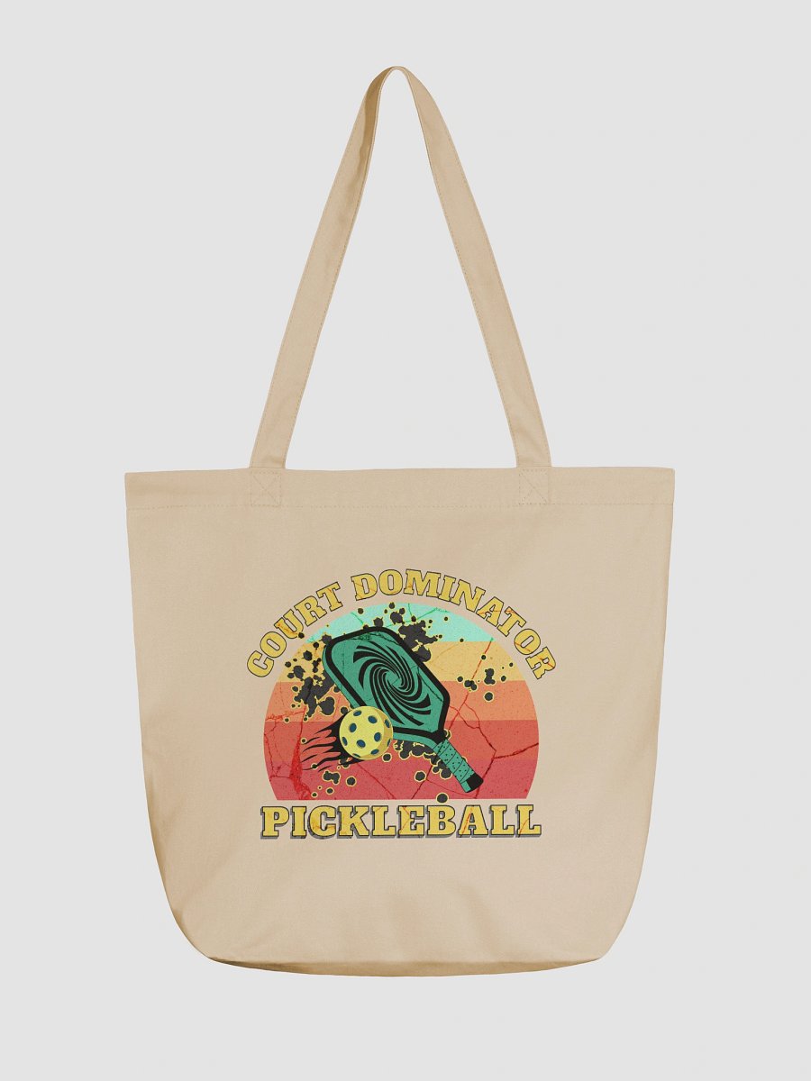 Court Dominator Pickleball Retro Tote Bag product image (2)