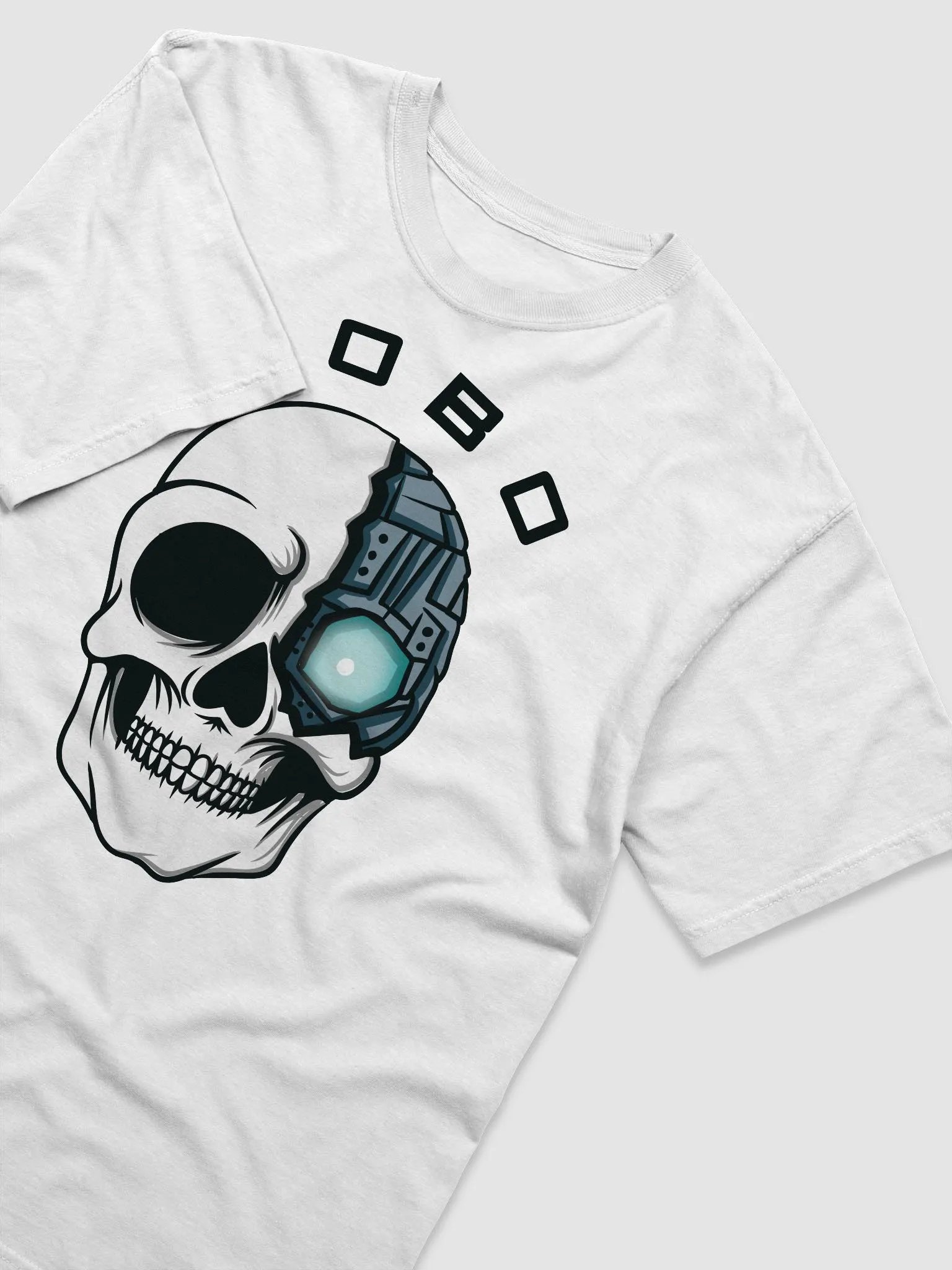 Robo Skull-Bot Unisex Tee White product image (3)
