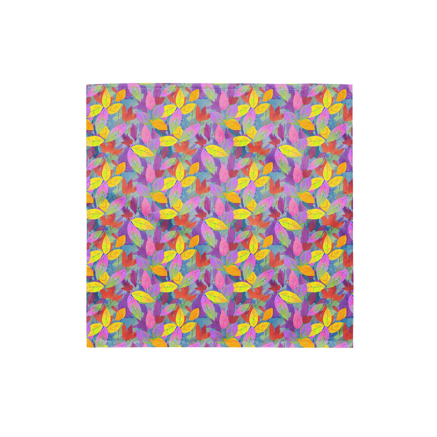Yellow Pink Leaves Bandana product image (1)