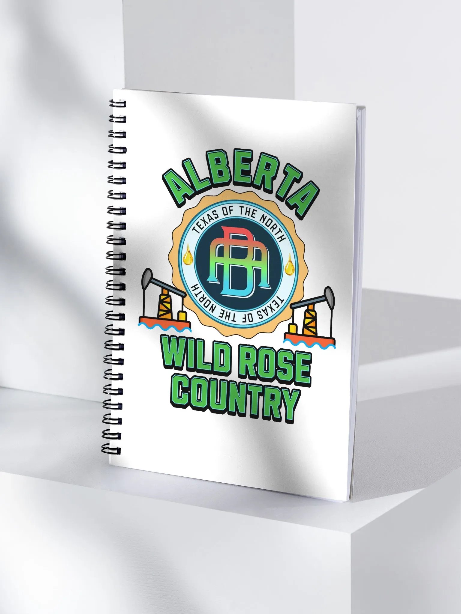 Alberta Wild Rose Country Spiral Notebook product image (3)