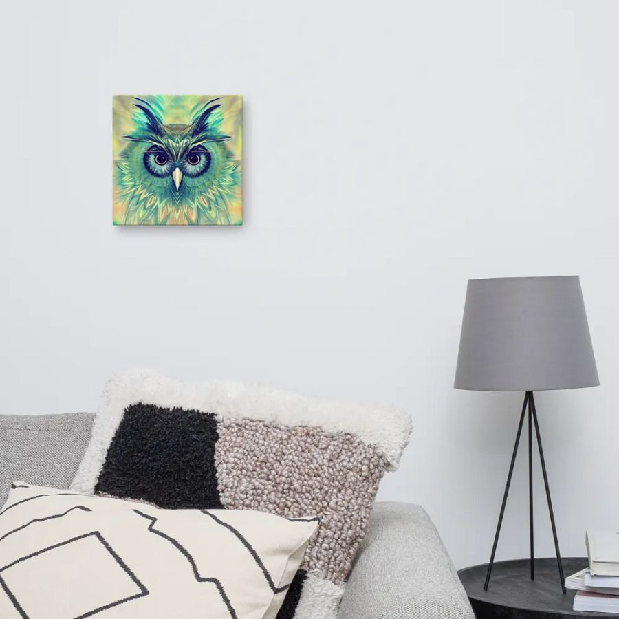 Fantasy Fractal Owl Art - v20 product image (10)