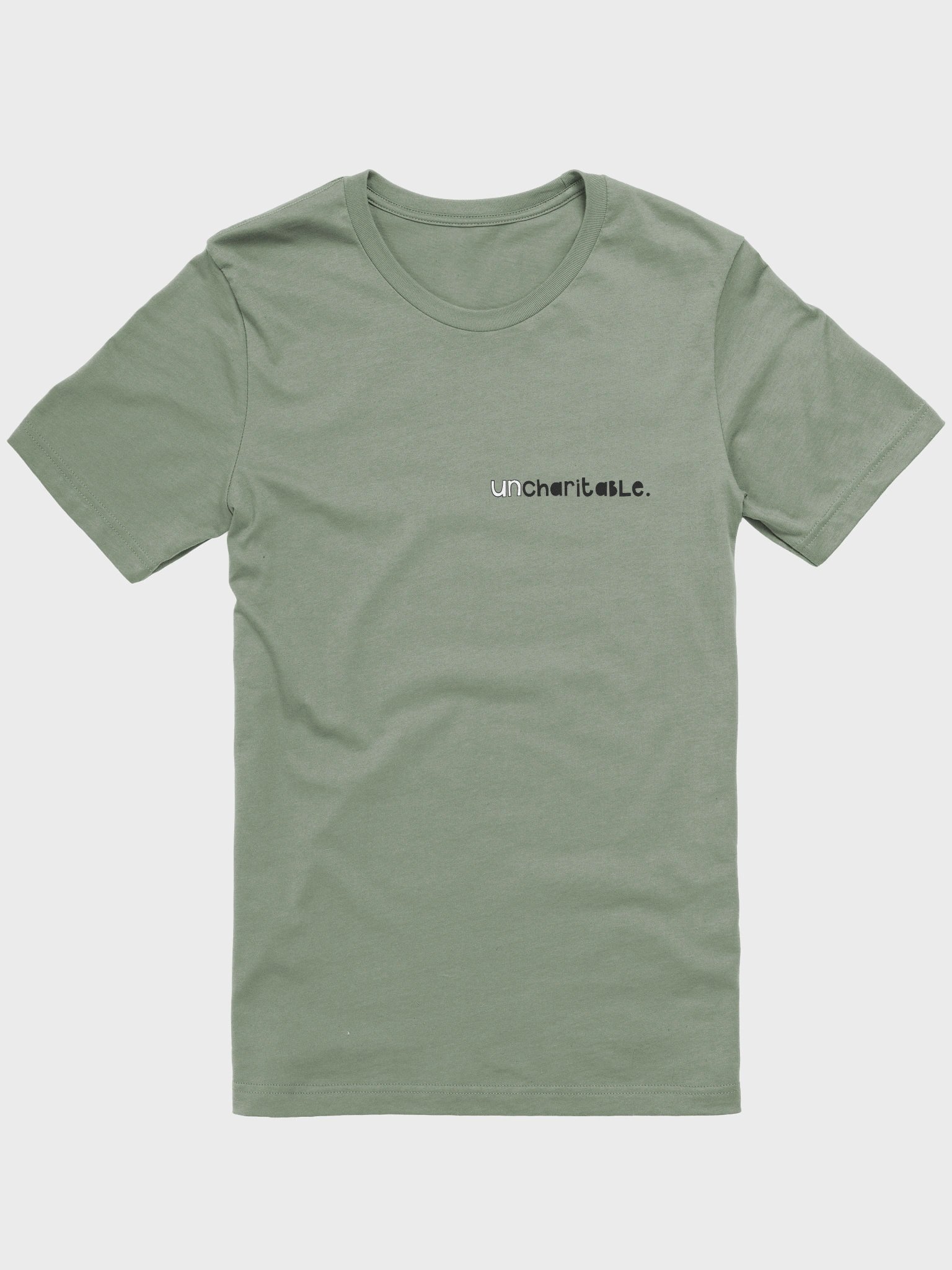 Uncharitable Subtle T-Shirt (light colours) product image (1)