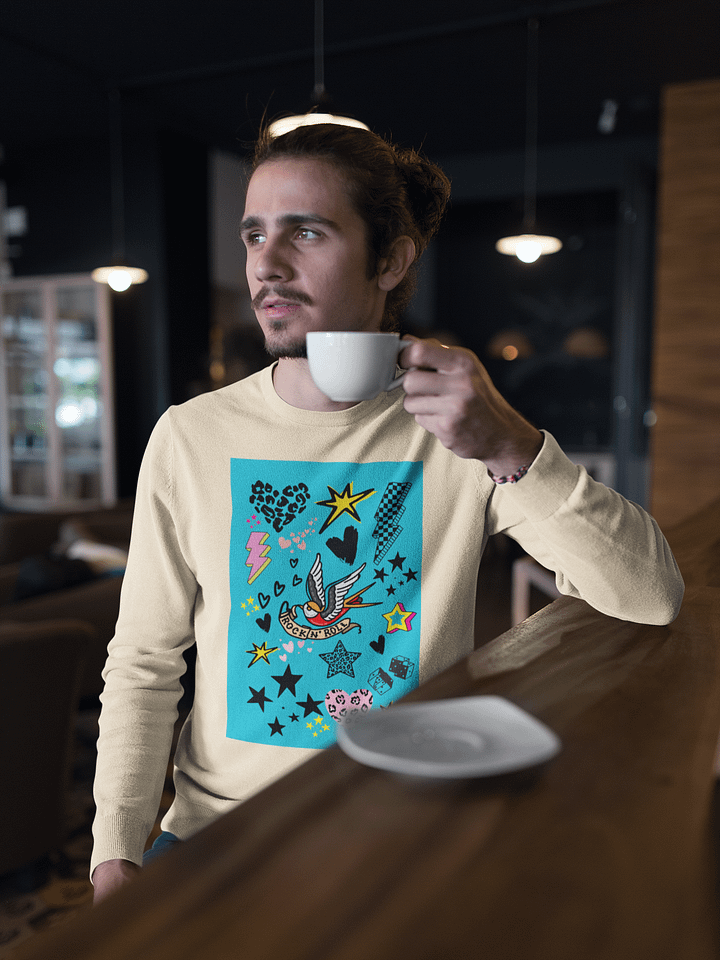 Rock'n Roll Premium Sweatshirt - 100% Cotton - Unisex product image (1)