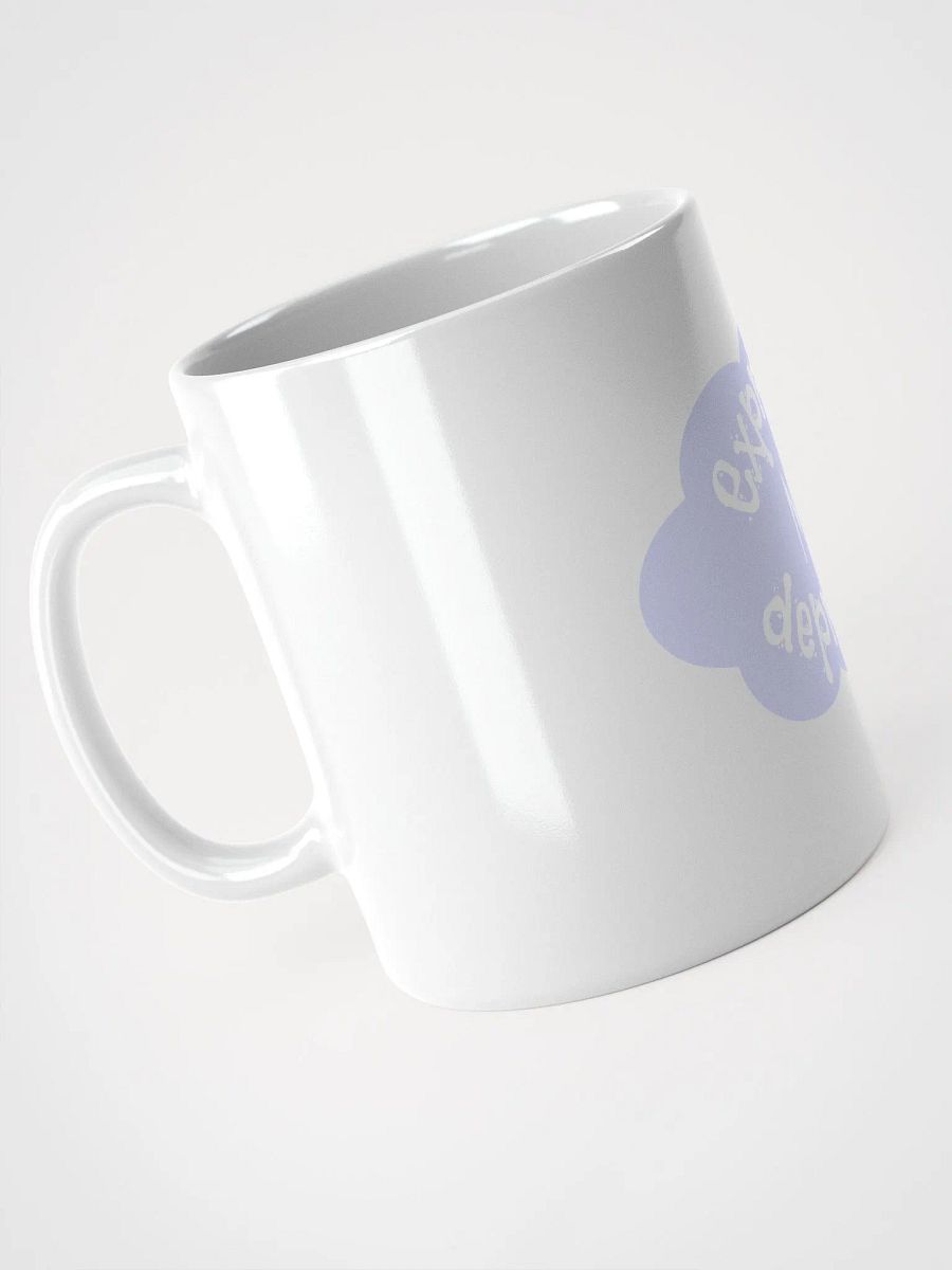 Expresso my Depresso Mug, Light Blue Cloud, White Mug product image (4)
