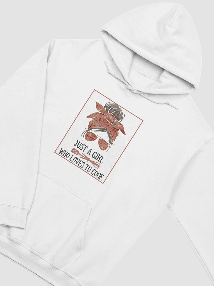 Women "JUST A GIRL WHO LOVES TO COOK" premium pullover hoodie product image (2)