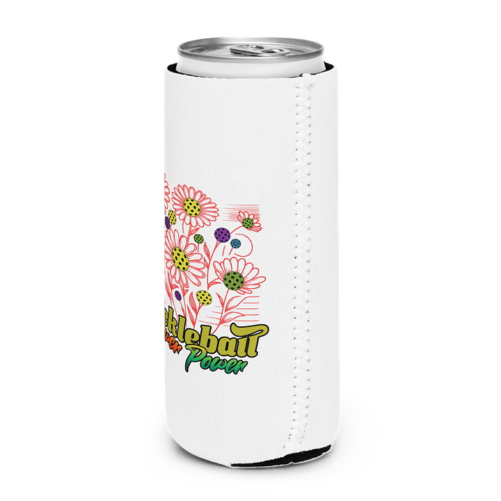Pickleball Flower Power Can Cooler product image (2)