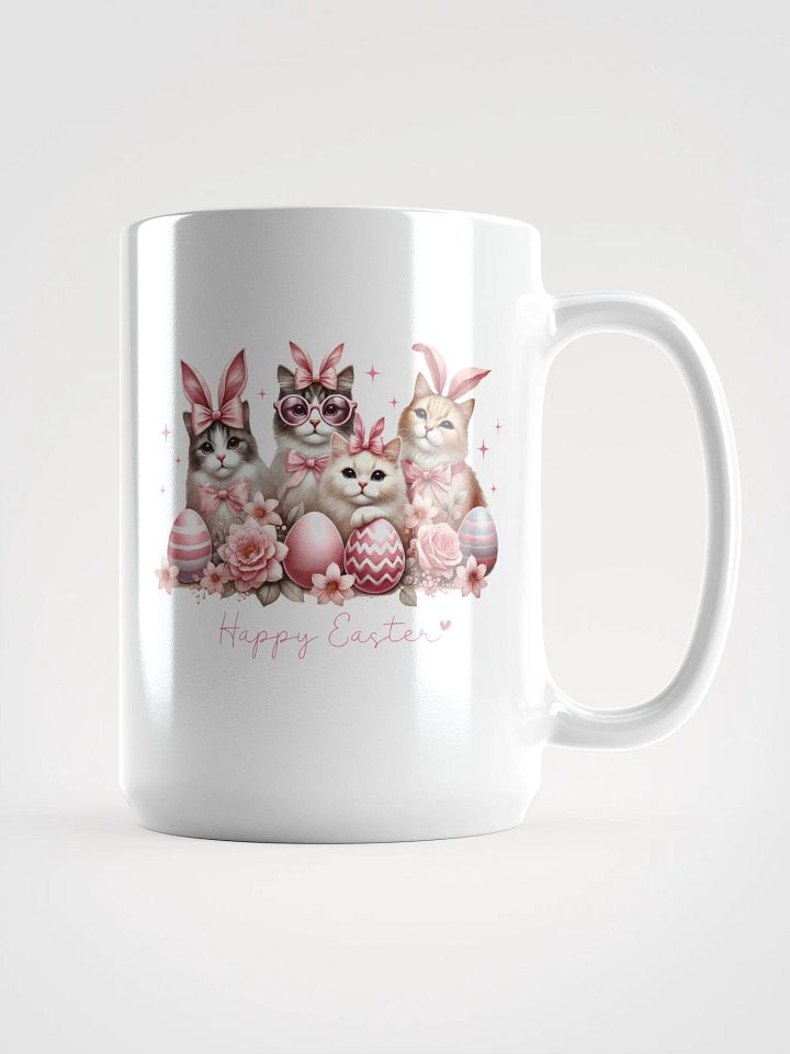 Easter Kitties White Glossy Mug product image (1)
