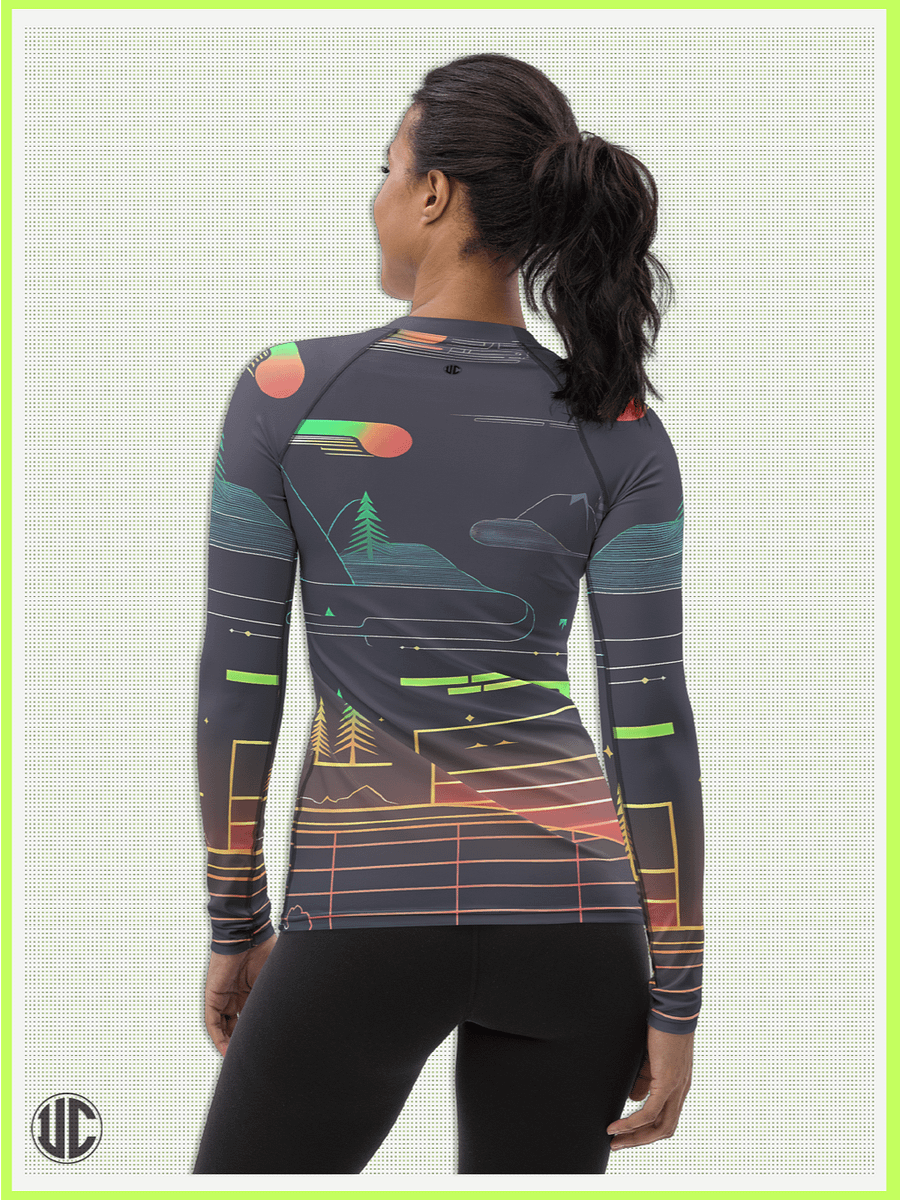 Neon Horizon – Women’s Rash Guard product image (2)