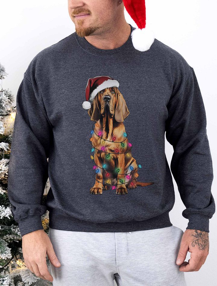 Funny Bloodhound Christmas Sweatshirt for Bloodhound Paw-rents product image (1)