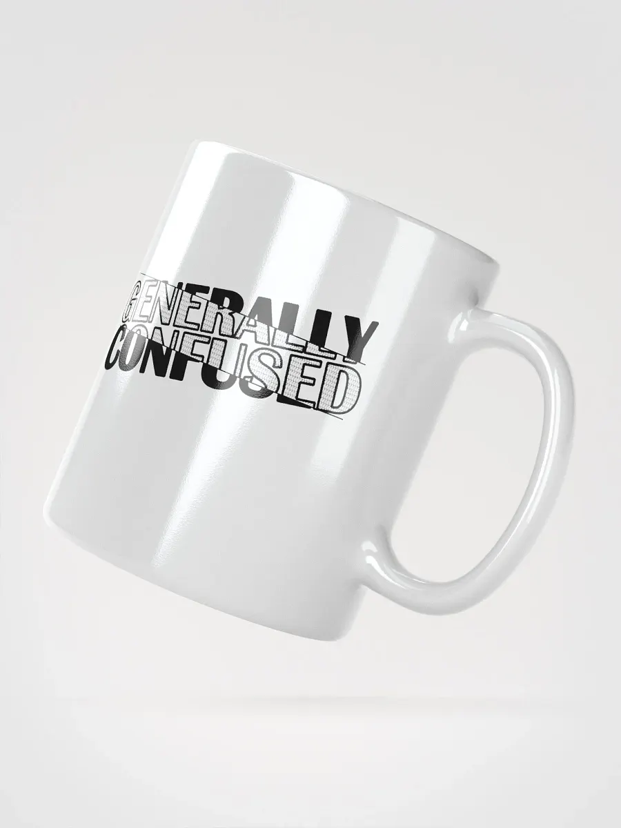 Generally Confused White Glossy Mug product image (2)