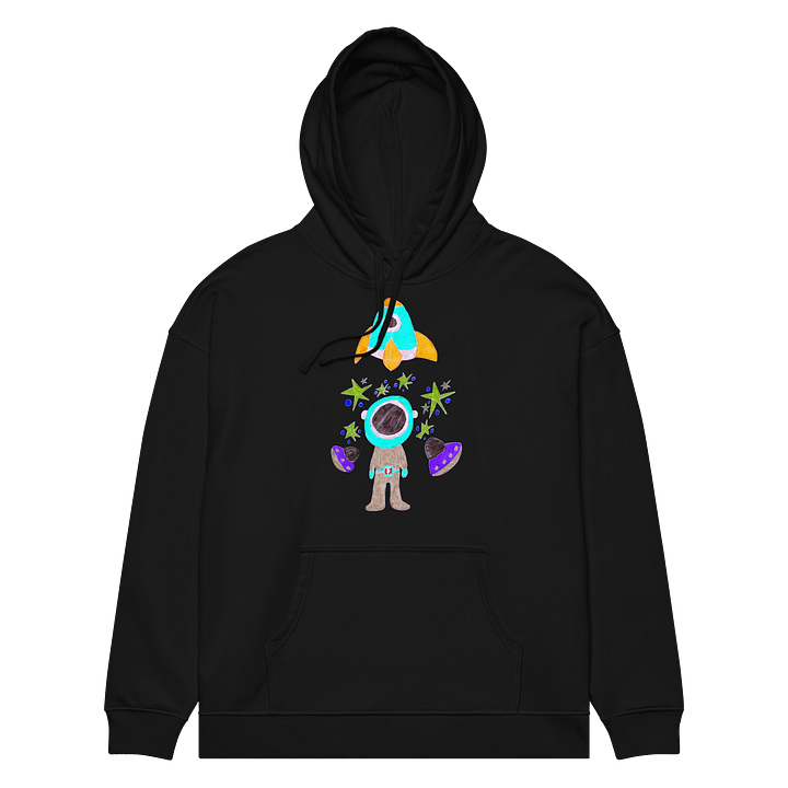 Abstract Cosmic Traveller Organic Hoodie product image (5)