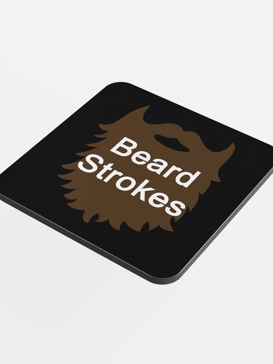 Beard Strokes Coaster (Black) product image (4)