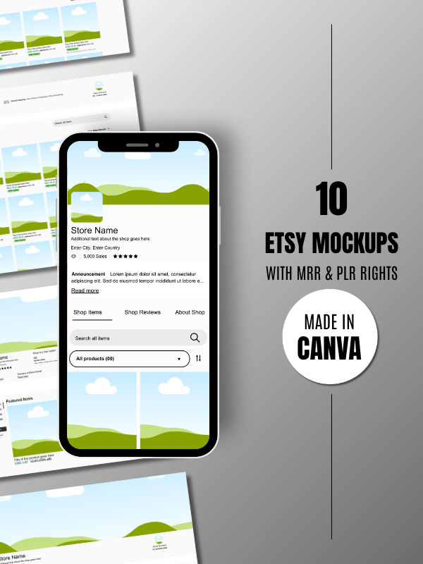 MRR/PLR Etsy Layout Template product image (1)