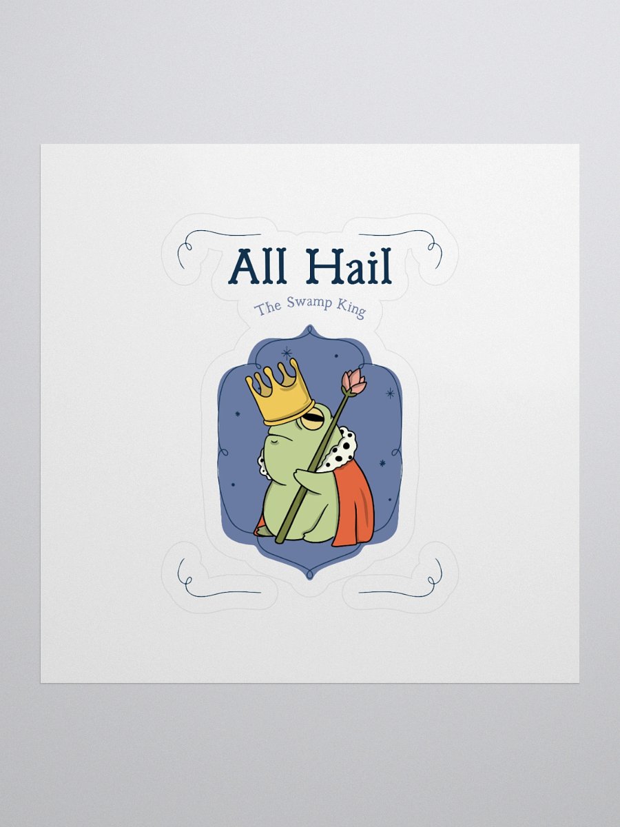 Royal Frog Kiss Cut Stickers product image (1)