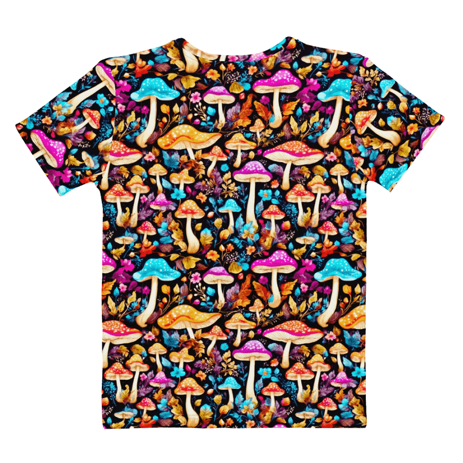 Mushroom Pattern All Over Print T-shirt product image (9)