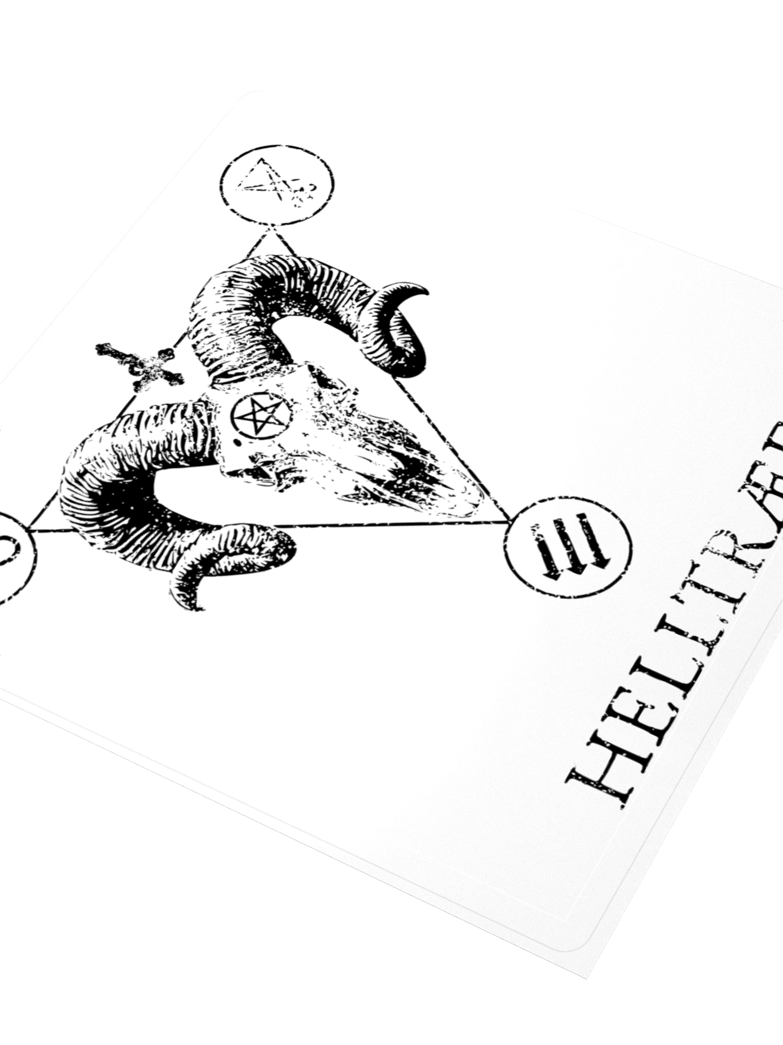 Helltræf Logo (Black) Sticker product image (7)