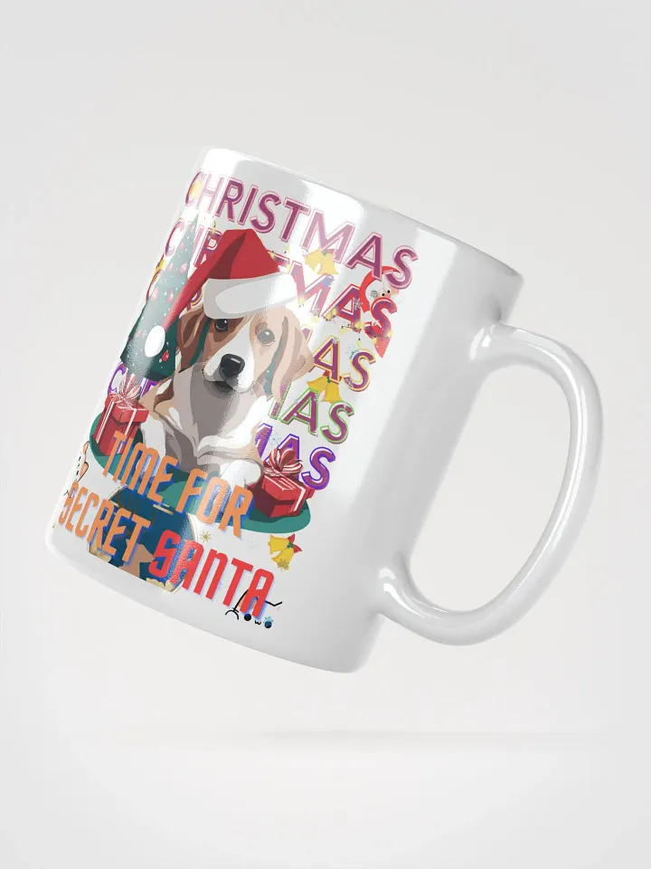 Secret Santa Paws White Glossy Mug product image (2)